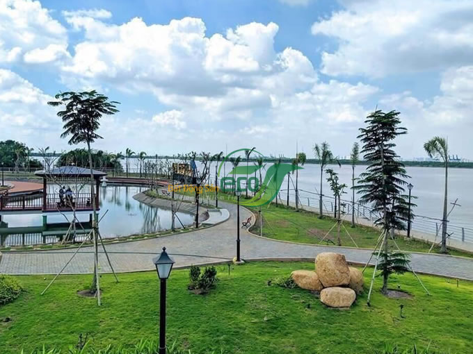 Đất nền dự án King Bay Mahattan, Liên kề vườn(LKV42), diện tích 161m2, hướng Tây Nam